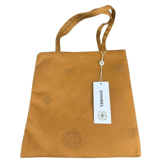 Brown Camelia Logo Decorated U.L Tote | VIP/GWP