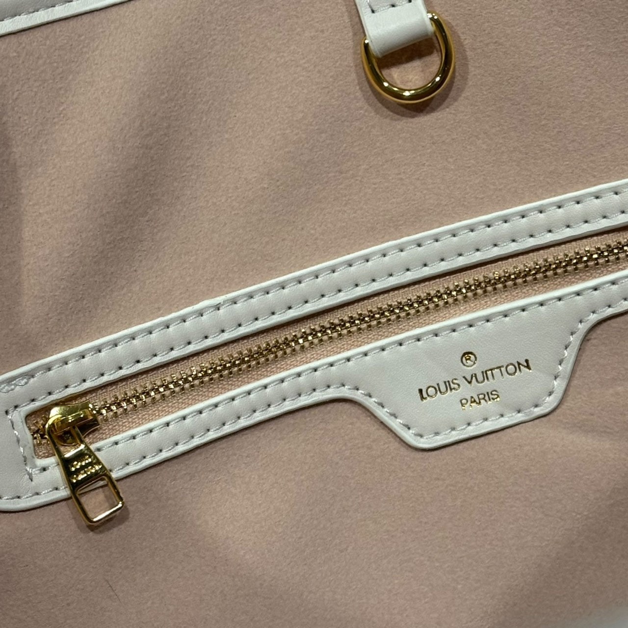 White Gradient Neverfull MM Tote & Removable Pouch | VIP/GWP
