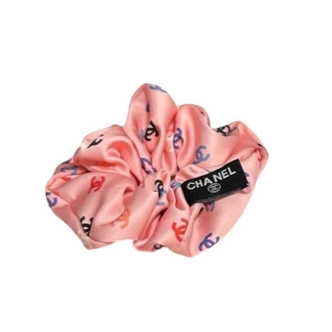 Pink Multicolor Logo Scrunchy w/ Gift Bag | Beaute