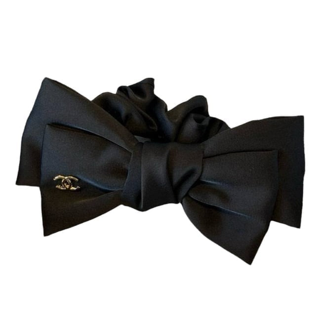Black Bow Detail Scrunchy w/ Gift Bag | Beaute
