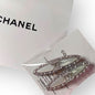 2Pc Large Silver Rhinestone CC Logo Hair Clips | Beaute