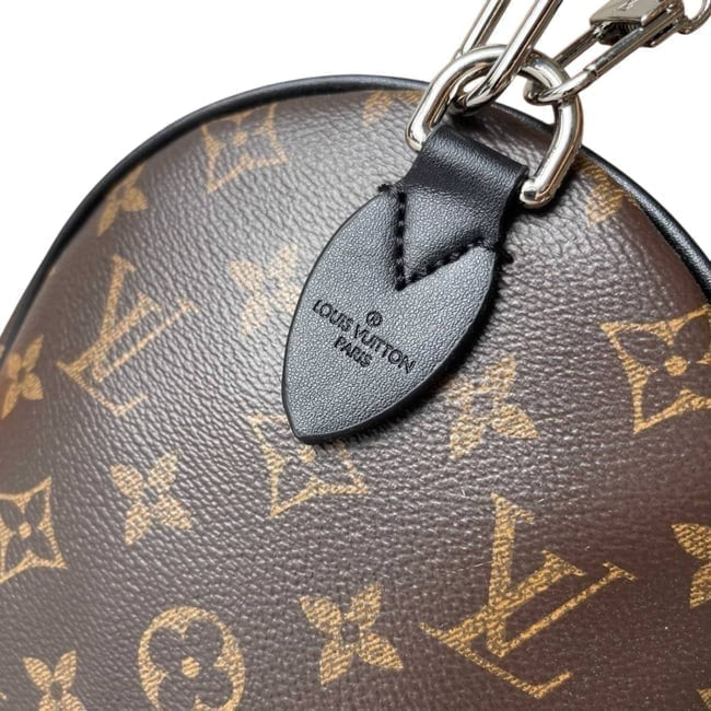 Brown Monogram Black Speedy 30 Bag, Strap | VIP/GWP