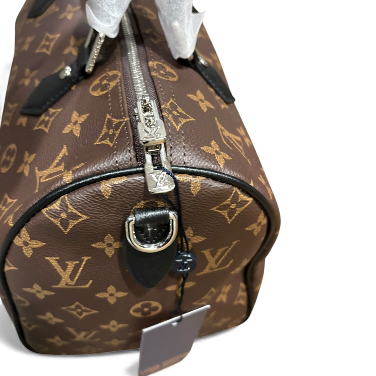 Brown Monogram Black Speedy 30 Bag, Strap | VIP/GWP