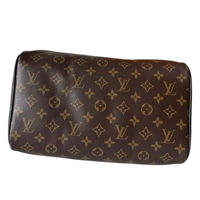 Brown Monogram Black Speedy 30 Bag, Strap | VIP/GWP