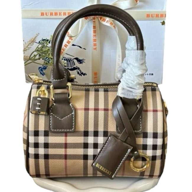 Vintage Check Boston Bag w/ Box | VIP/GWP