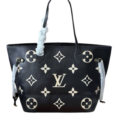 Black Monogram Creme Neverfull PM Bag w/ Gift Bag Tote & Pouch | VIP/GWP