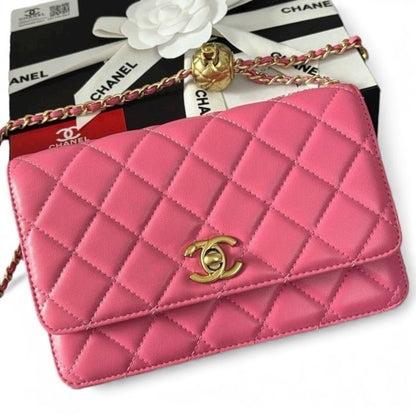 Pink Gold WOC With Ball Accents & Box | VIP/GWP