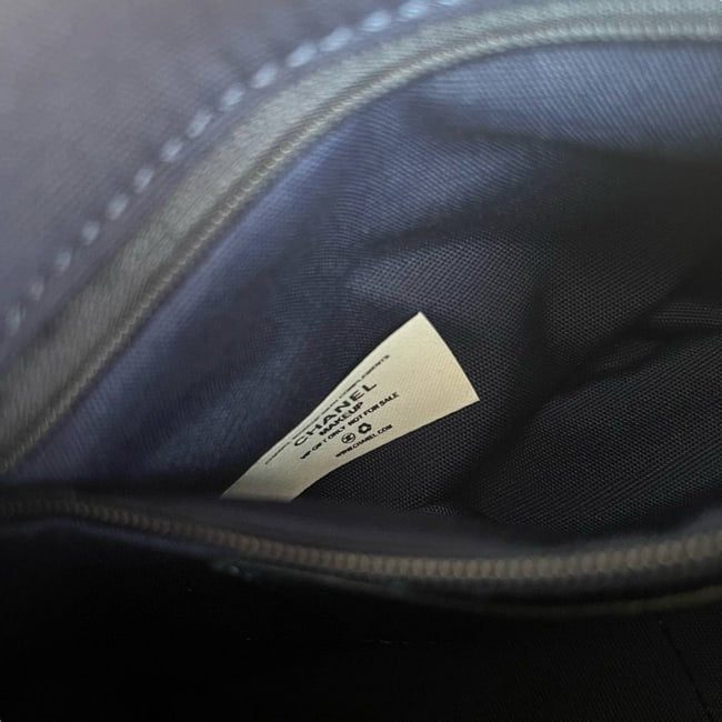 Quilted Dark Blue Denim Gold Hobo Bag | VIP/GWP