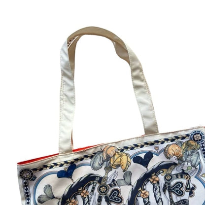 Cream Multi Signature Horse Print U.L Tote | VIP/GWP