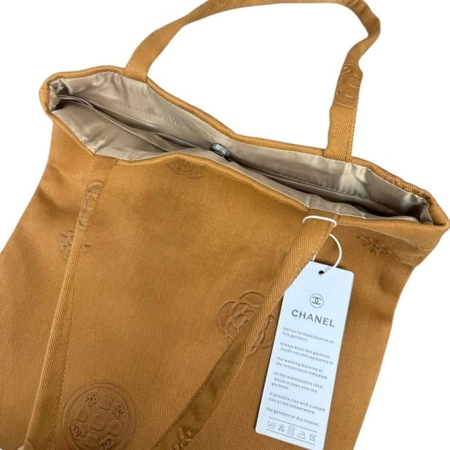 Brown Camelia Logo Decorated U.L Tote | VIP/GWP