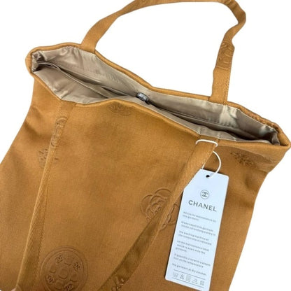 Brown Camelia Logo Decorated U.L Tote | VIP/GWP