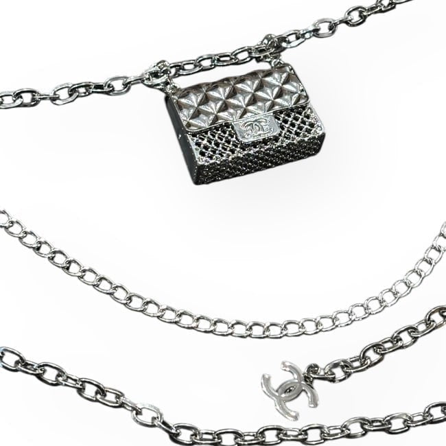 Silver Chain With Bag Charm Belt | VIP/GWP