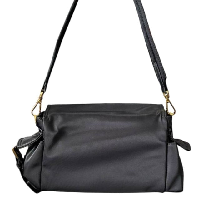 Black Gold Dual Zip Messenger Bag | VIP/GWP