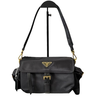 Black Gold Dual Zip Messenger Bag | VIP/GWP