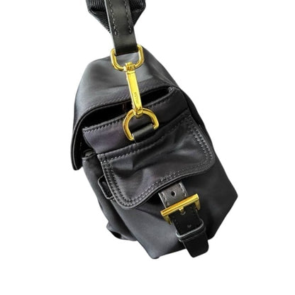 Black Gold Dual Zip Messenger Bag | VIP/GWP