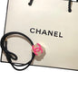 Clear Pink Cube CC Logo Hair Tie | Beaute