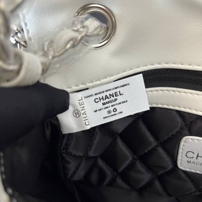 White Silver Madison Flap Bag w/ Box | VIP/GWP