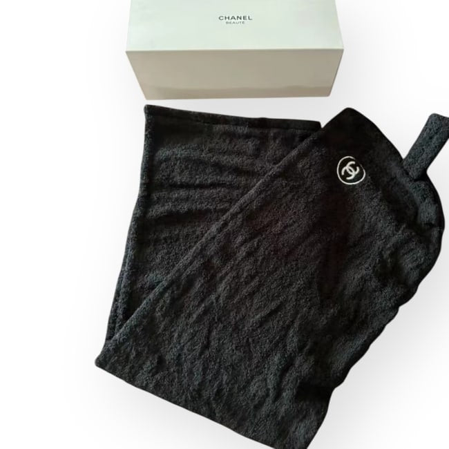 Black Hair Drying Wrap Around Towel & Box | VIP/GWP
