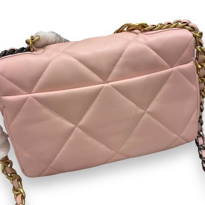 Pink Quilted 19 Shoulder Bag w/ Box | VIP/GWP