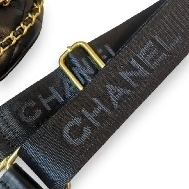 Black & Gold Quilted Belt BumBag w/ Box | VIP/GWP