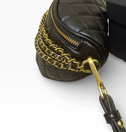 Black & Gold Quilted Belt BumBag w/ Box | VIP/GWP