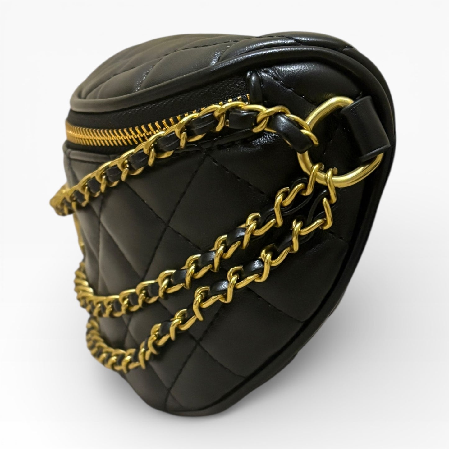 Black & Gold Quilted Belt BumBag w/ Box | VIP/GWP