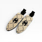 2Pc Creme Quilted Rhinestone Detailed Hair Clips | Beaute