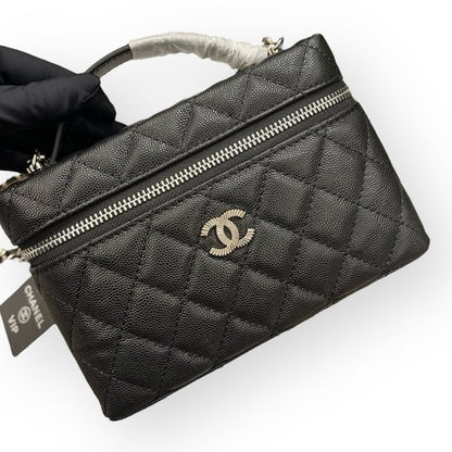 Black Quilted Vanity Case On Chain w/ Box | VIP/GWP