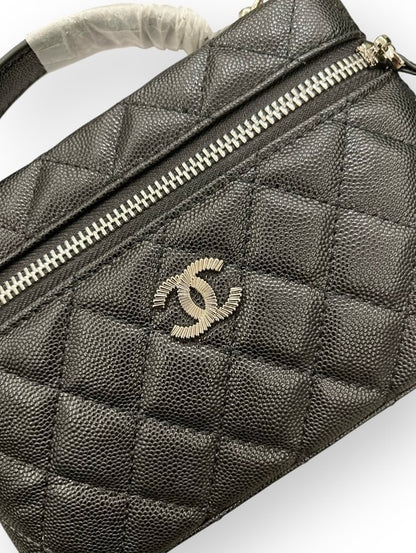 Black Quilted Vanity Case On Chain w/ Box | VIP/GWP