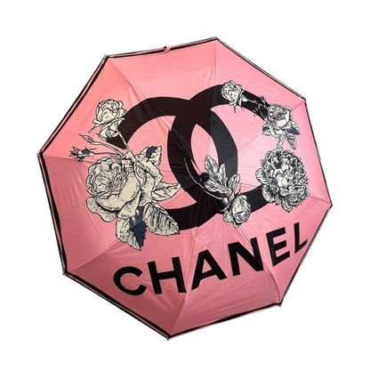 Pink&Black White Rose Handle Edition Umbrella | VIP/GWP