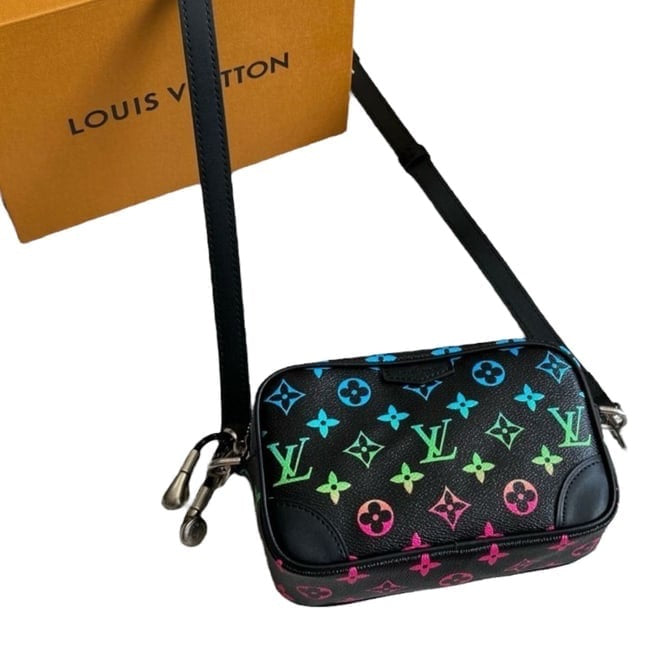 Black Multicolor Monogram Camera Bag w/ Box | VIP/GWP