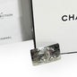 Silver Rhinestone Detailed CC Wide Rectangle Hair Clips | Beaute