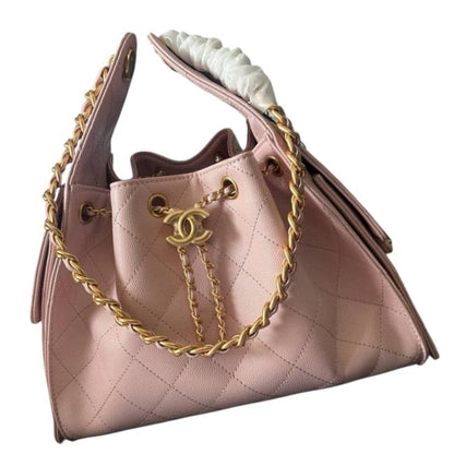Large Pink Gold Top Handle Hobo Bag | VIP/GWP