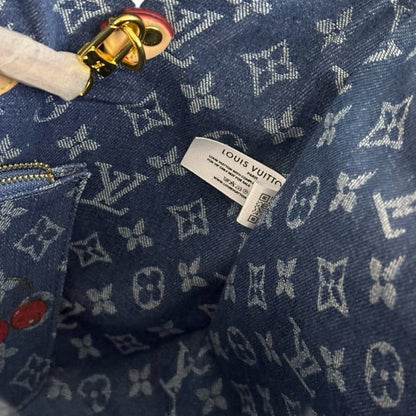 Denim Cherry Print Neverfull MM Tote & Pouch | VIP/GWP