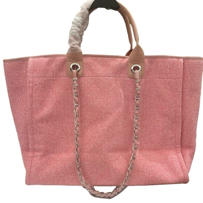 XL Pink Buttons & Bows Deauville Tote | VIP/GWP