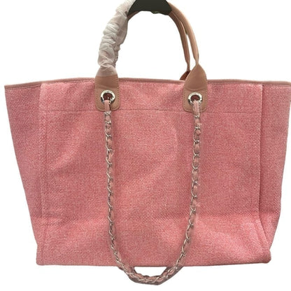 XL Pink Buttons & Bows Deauville Tote | VIP/GWP