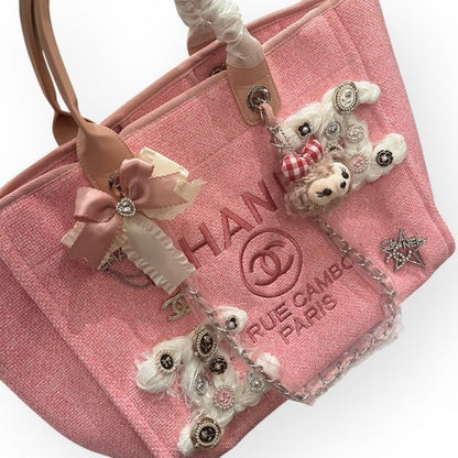 XL Pink Buttons & Bows Deauville Tote | VIP/GWP