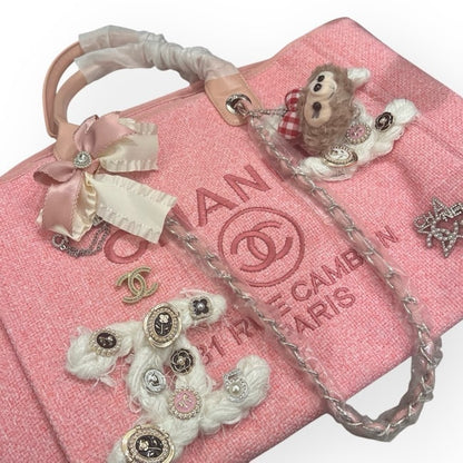 XL Pink Buttons & Bows Deauville Tote | VIP/GWP