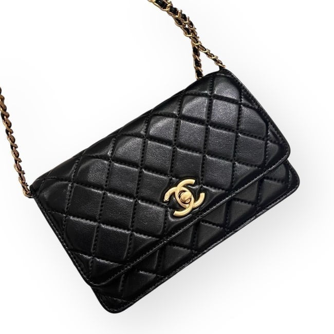 Black Gold WOC With Ball Accents Bag & Box | VIP/GWP