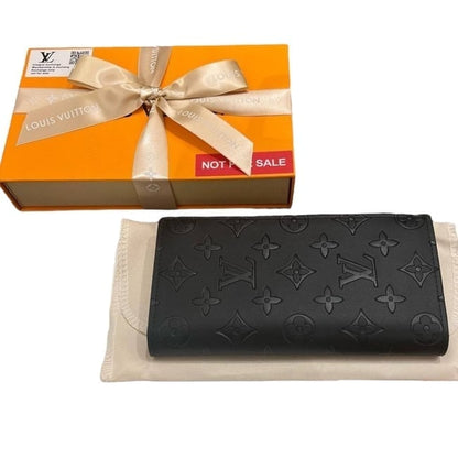 Black Monogram Classic Long Fold Wallet w/ Box | VIP/GWP
