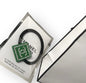 Green White Rhinestone Square Hair Tie | Beaute