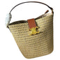Woven Gold Front Logo Louise Bucket Bag | VIP/GWP