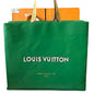 XL Green White Canvas Shopping Tote | VIP/GWP