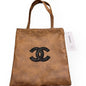 Brown Black Sequin CC Logo Tote | VIP/GWP