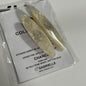 2Pc White Shimmer Rhinestone CC Long Oval Hair Clips | Beaute