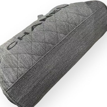 Black Denim Black Quilted Bowler Bag | VIP/GWP