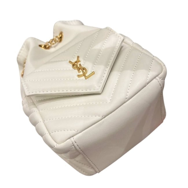 White Gold Joe Chevron Print Bucket Bag | VIP/GWP