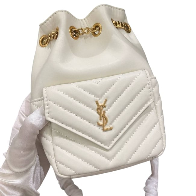 White Gold Joe Chevron Print Bucket Bag | VIP/GWP