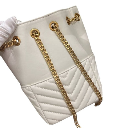 White Gold Joe Chevron Print Bucket Bag | VIP/GWP
