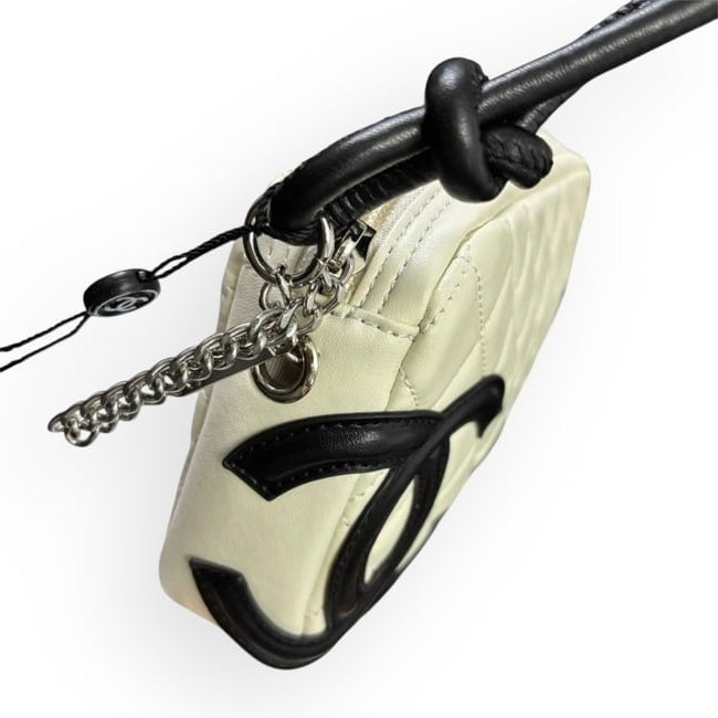 White Black Quilted Cambon Camera Bag w/ Box | VIP/GWP